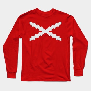 Cross of Burgundy (silver) Long Sleeve T-Shirt